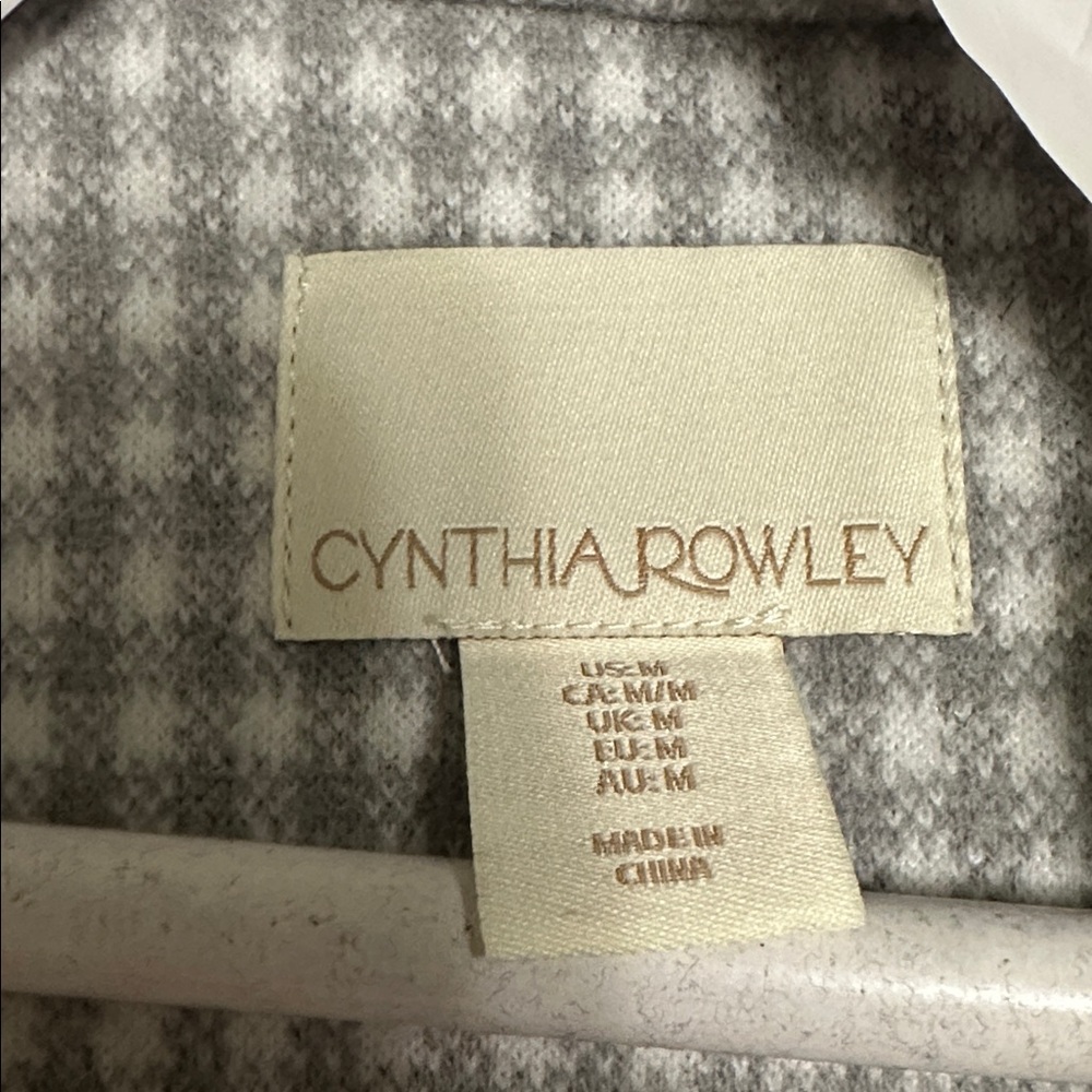 Cynthia Rowley Gray Patterned Jacket - image 2